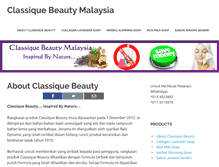Tablet Screenshot of beclassique.com